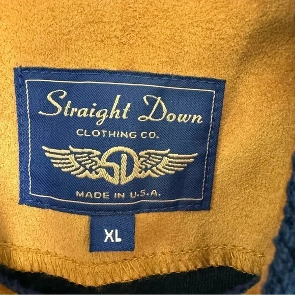 Vintage Mens Straight Denim Fleece Golf vest size XL - Picture 8 of 9